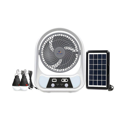 Berakliman Breeze Solar-Ventilator – tragbar, wiederaufladbar & mit LED-Nachtlicht